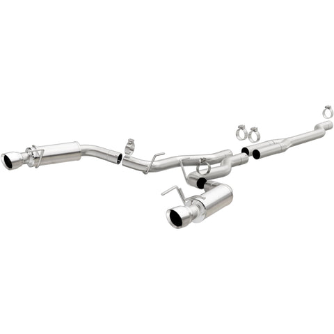 Performance MagnaFlow Exhaust System 19191: Cat-Back, Competition Series, Compatible with 2015-2023 Ford Mustang, Dual Split Rear Exit Style