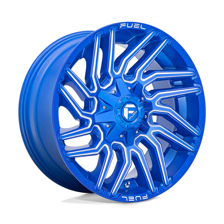 1PC Fuel D774 22X10 6X135/5.5 BLUE-MILL -18MM - D77422009847