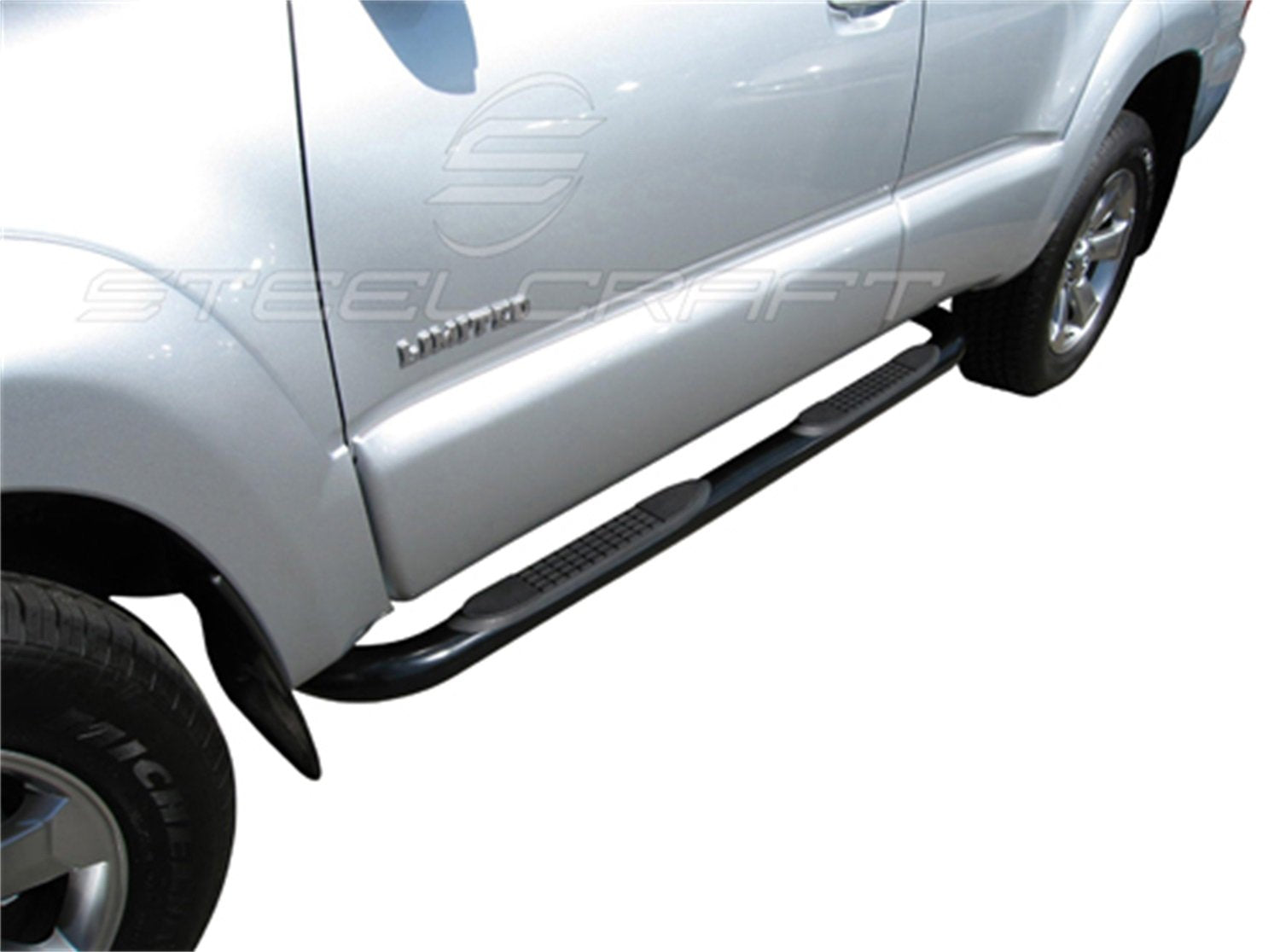 3 in. Round Side Bar Steelcraft Black Powdercoat 3 in. Round Side Bar