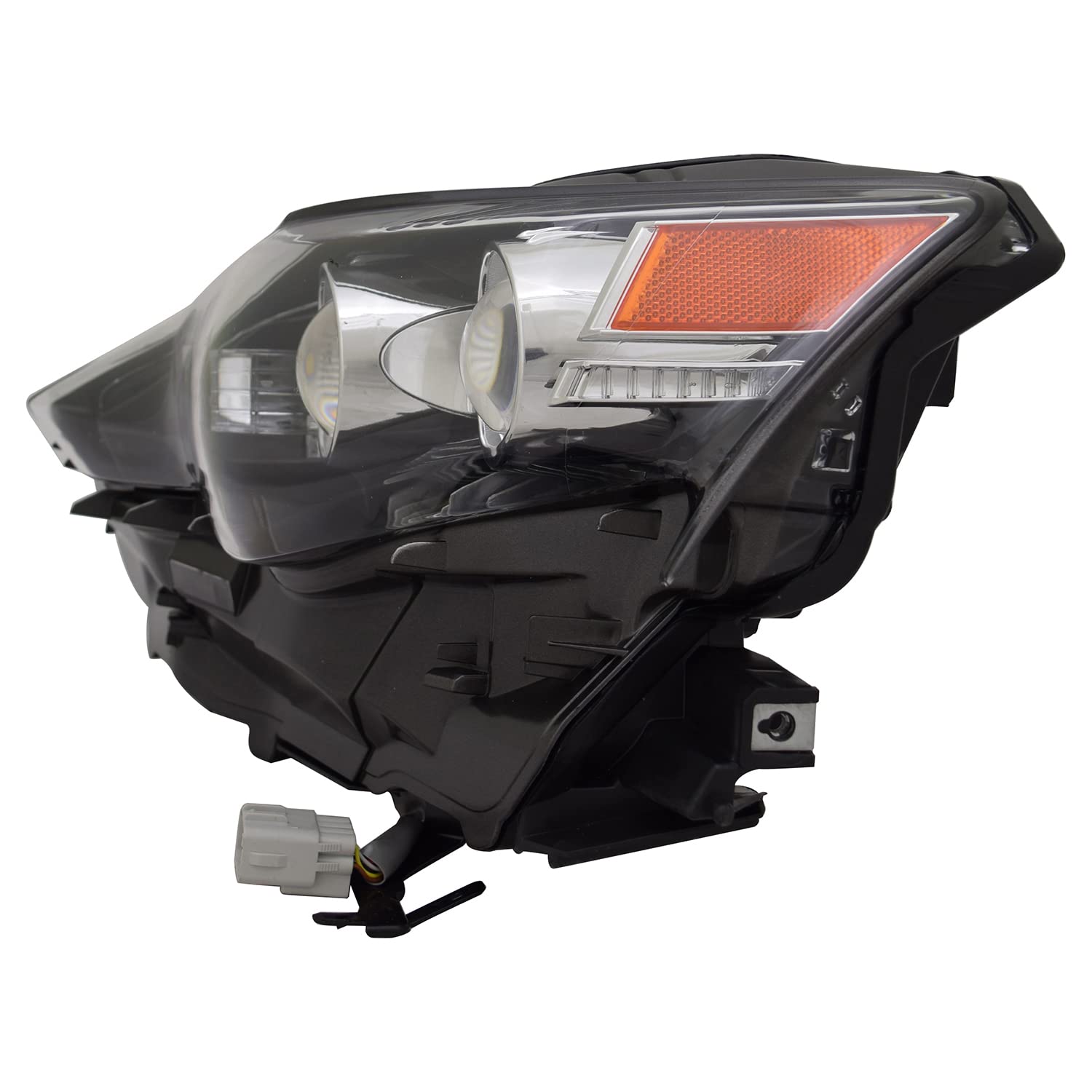 Left TYC Headlight Assembly Compatible with 2014-2016 Lexus IS250