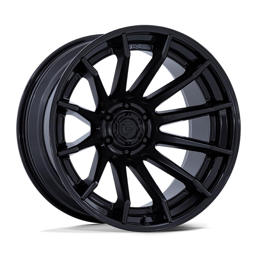 FUEL OFF-ROAD 22X12 FC403 BURN 6X5.5 4.77-44mm MATTE BLACK WITH GLOSS BLACK LIP - FC403MX22126844N