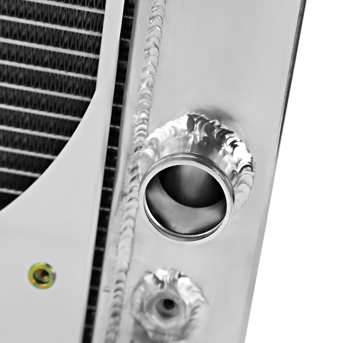 3 Row Radiator with Fan Shroud Spec-D Tuning Aluminum Compatible with 1982-2002 Chevrolet S10 Blazer V8