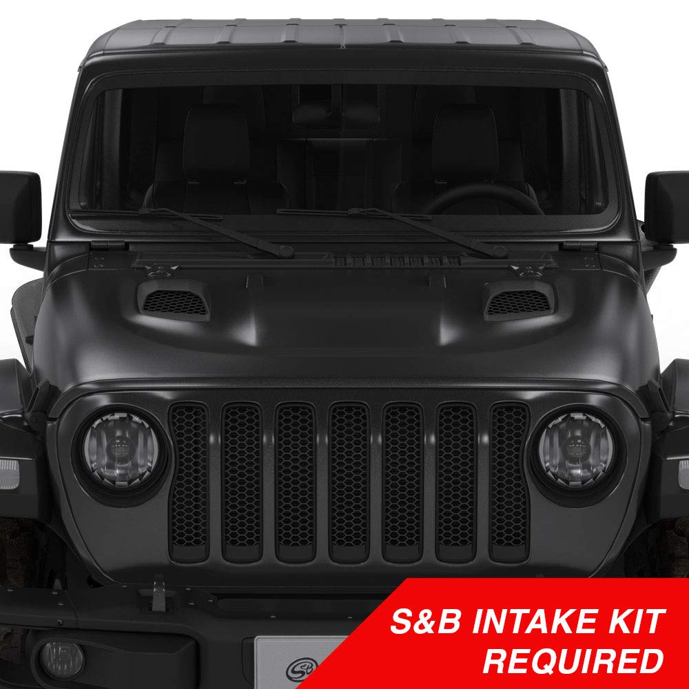 S&B Filters Air Hood Scoops For Jeep JK Rubicon/Gladiator (S&B Intake Required) AS-1014