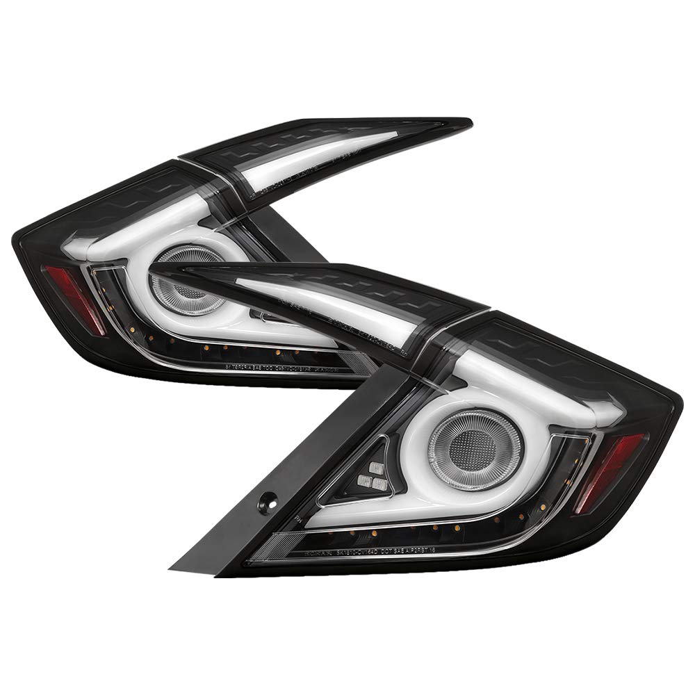 Honda Civic 2016-2019 Spyder 5086051 4 Door Light Bar LED Tail Lights - Black