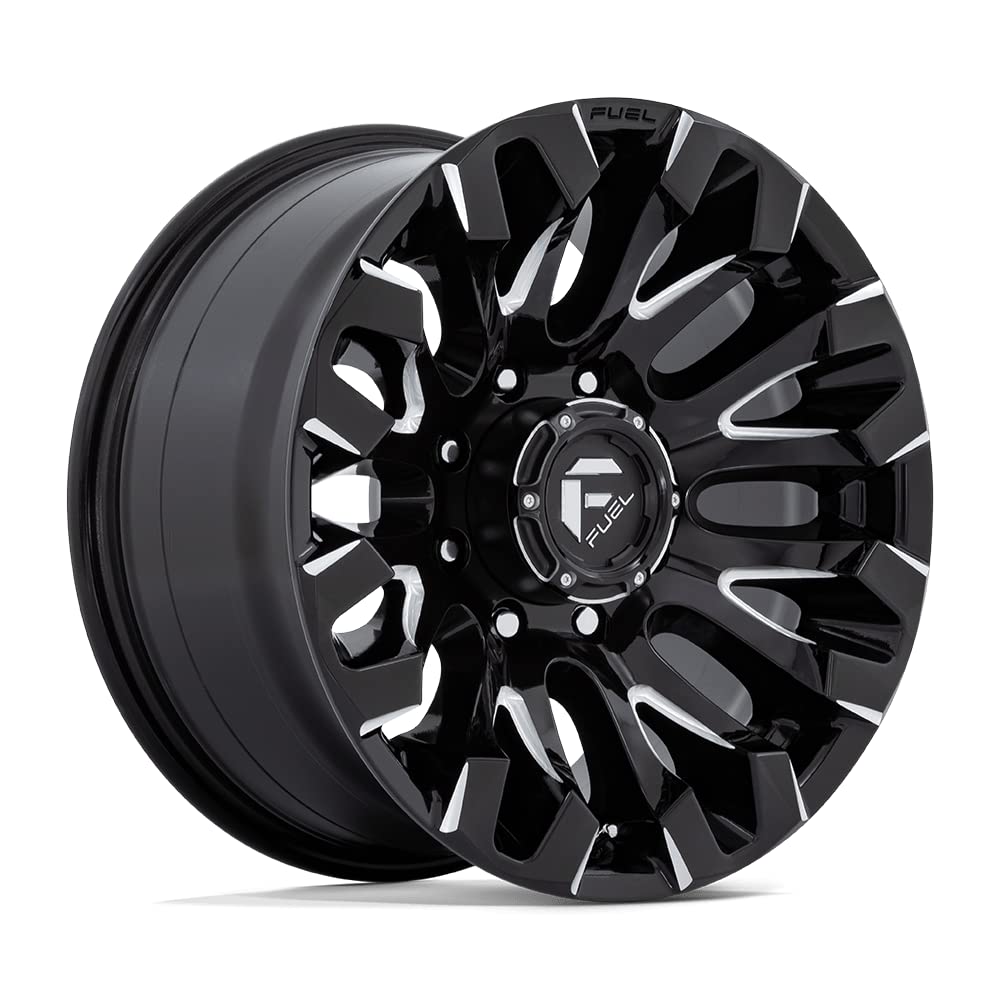 D828 QUAKE FUEL OFF-ROAD 18X9, 8X180, 5.04, 1mm GLOSS BLACK MILLED - D82818901850