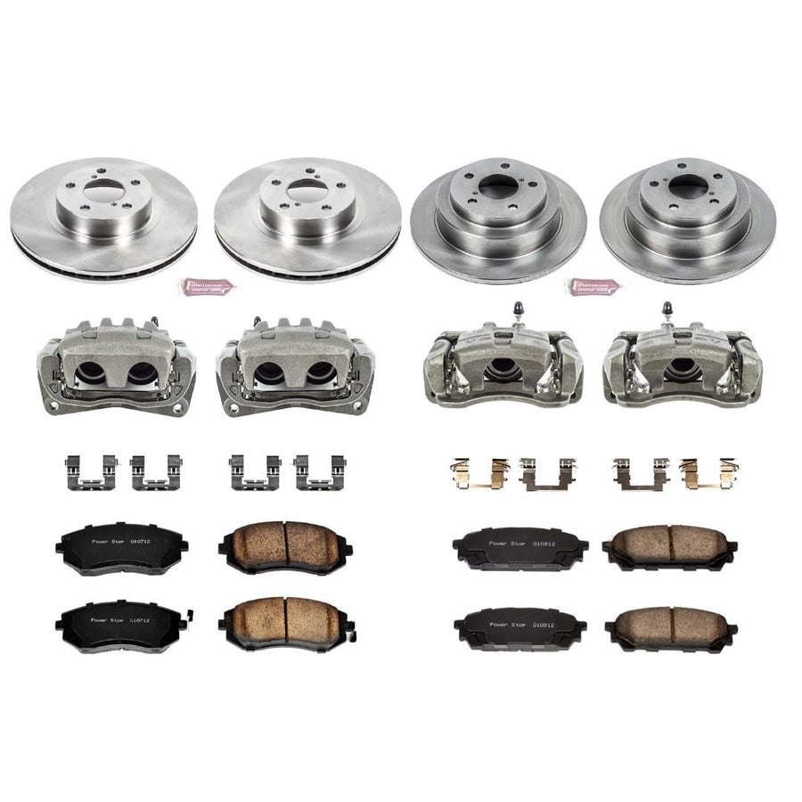 Power Stop KCOE1127 1-Click OE Replacement Brake Kit with Calipers For Saab 9-2X 2005-2006, Subaru Impreza 2003-2007 [Model Specific]