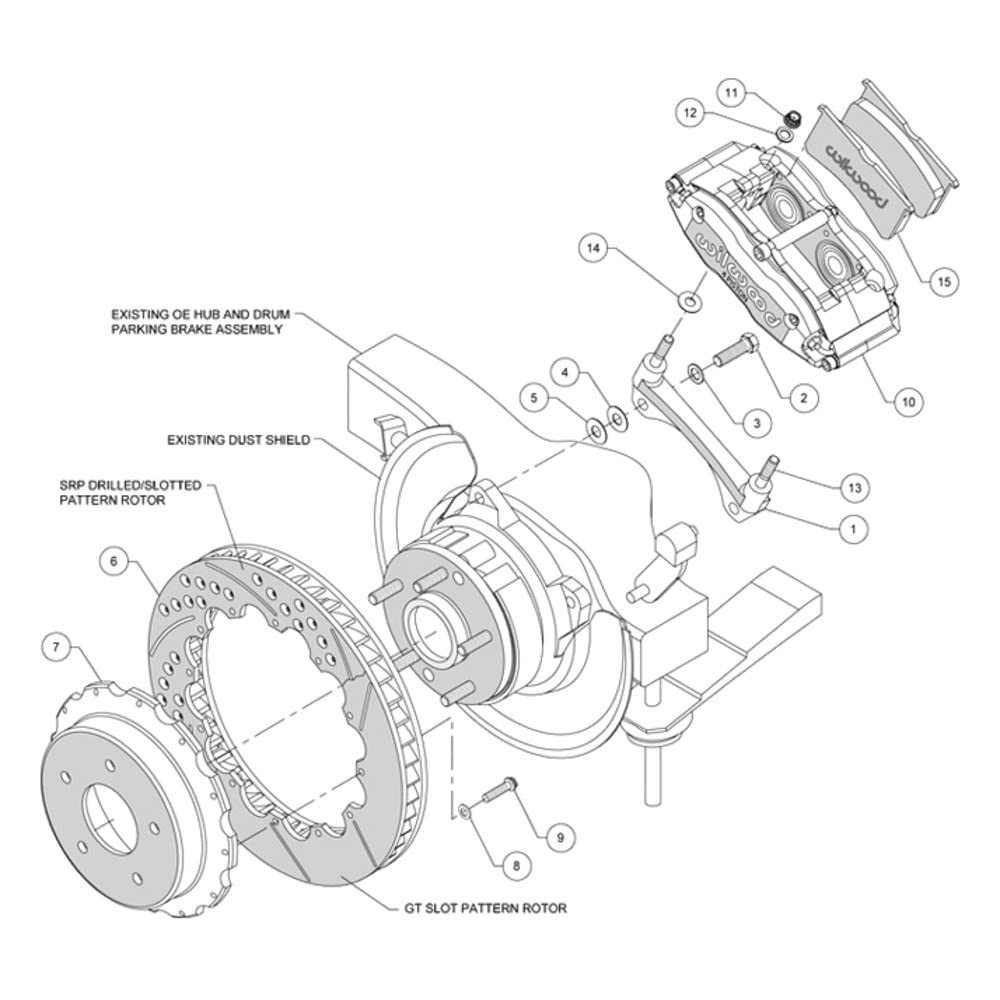 Rear FNSL4R Kit,12.88"