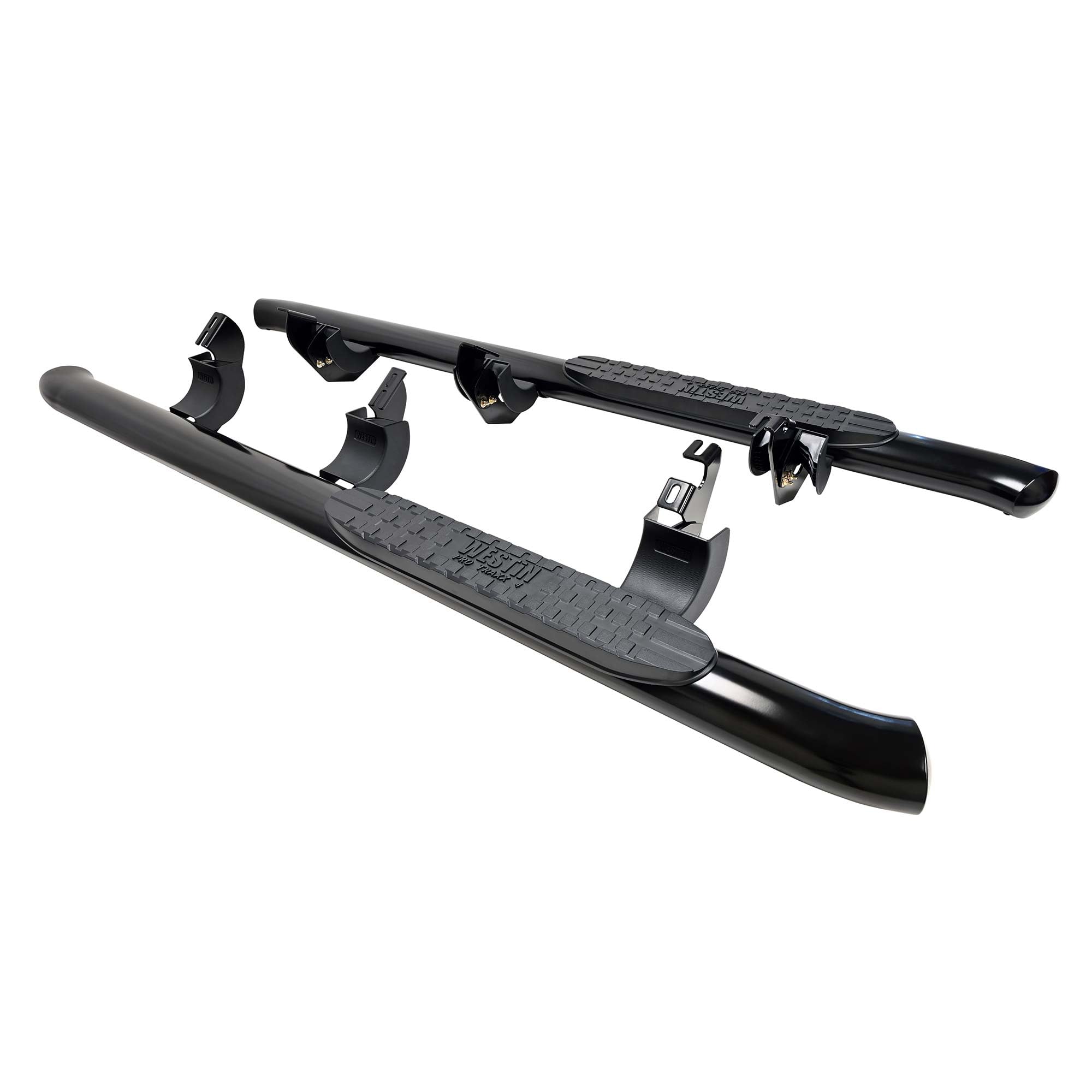 PRO TRAXX 4 Westin Oval Nerf Bars fits 2024-2026 Tacoma Access Cab Black Pair
