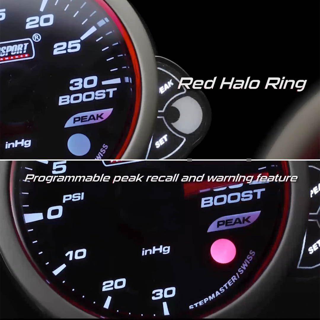 Prosport Wideband Air Fuel Ratio Gauge, Halo Series 52mm (2 1/16")