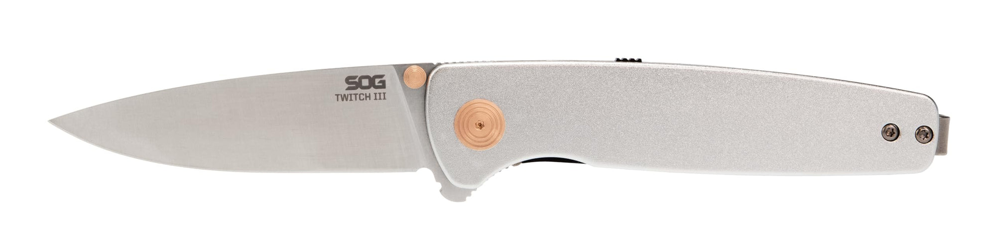 SOG III Twitch/Satin + Rose Gold + Polished/Blister Pack