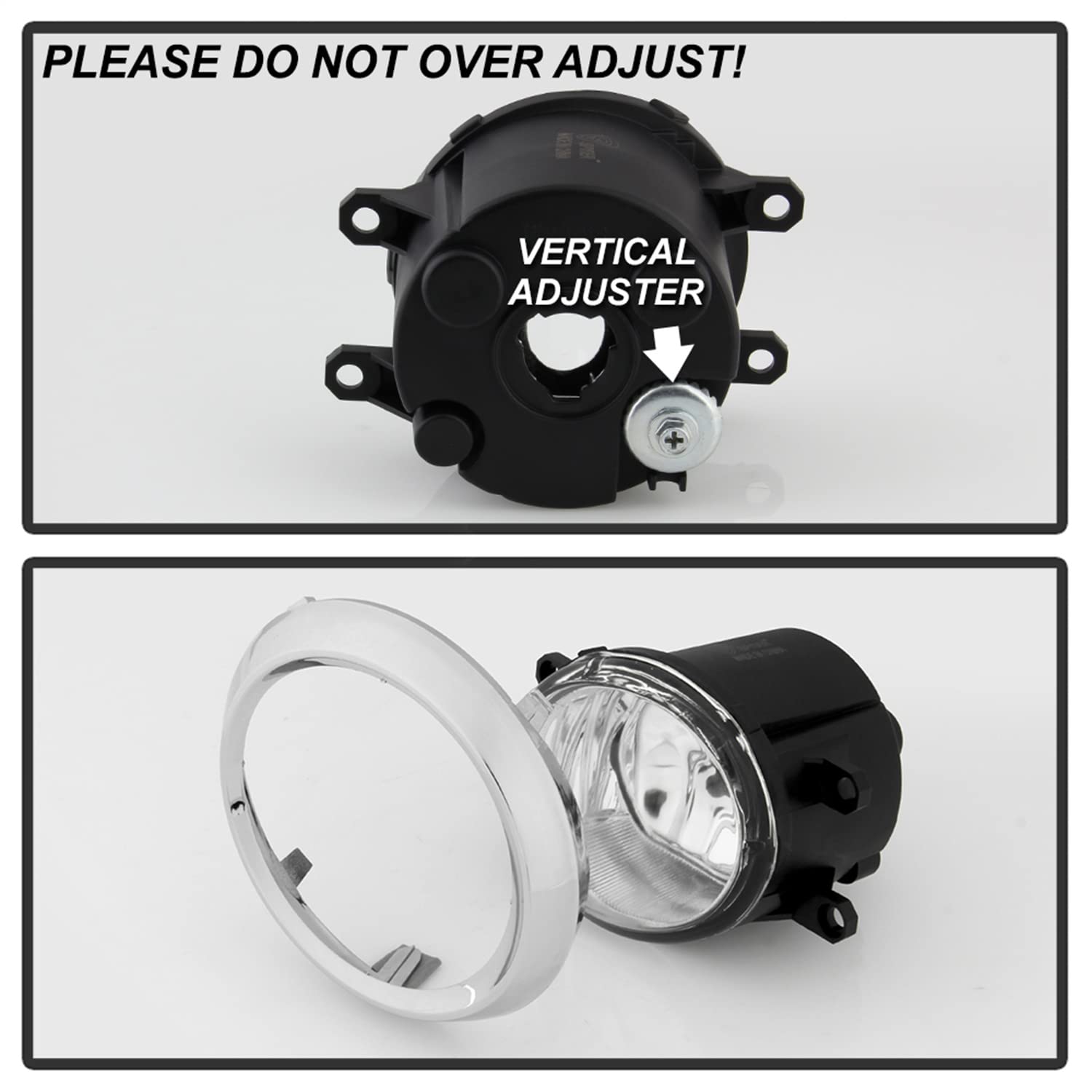 Toyota Sienna 11-17 SE Models Only OEM Fog Lights w/OEM Fit Switch - H8(Included) - Clear Spyder 5086341