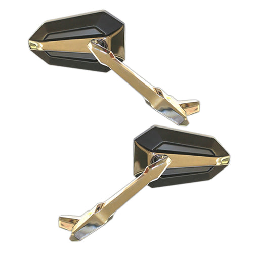 Motorcycle Mirror Kit CIPA 01948 Black/Chrome