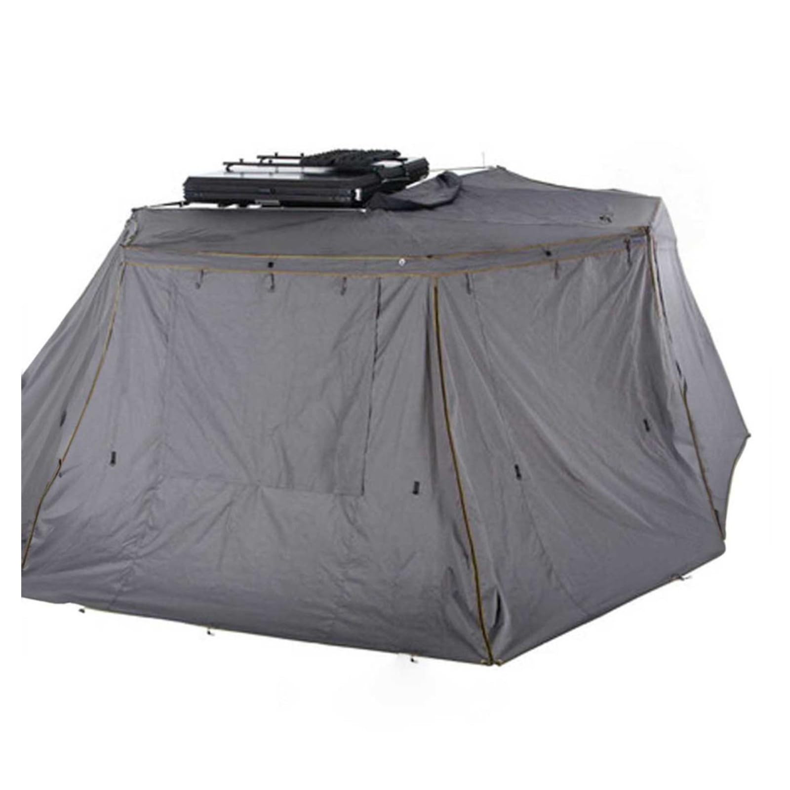 HD Nomadic 270 Passengers Side Awning Wall 2 with Window | Overland Vehicle Systems | Dark Grey | Awning Sold Separately | 18139910