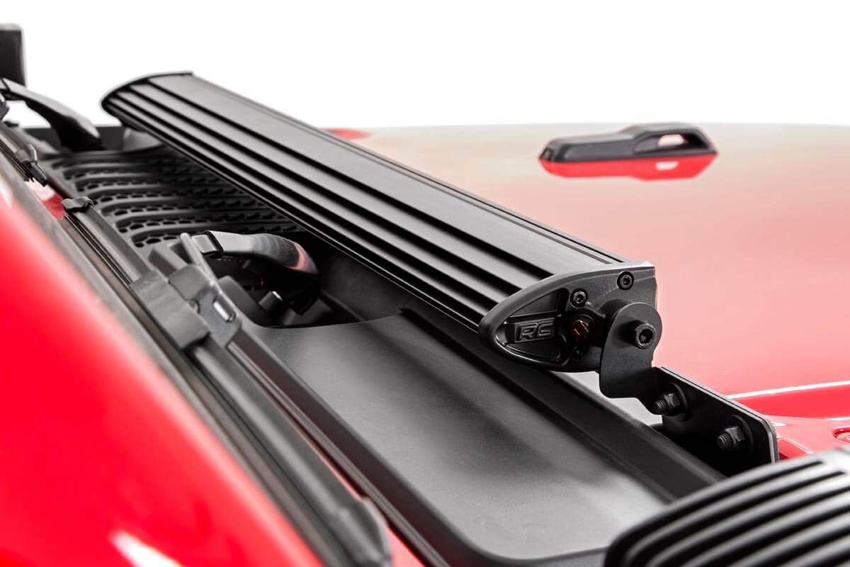 30" Rough Country Black Series LED Hood Light Kit for 18-23 Jeep JL/JT - 70054