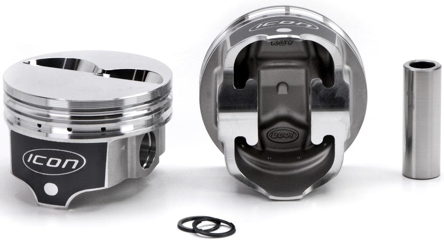 Icon Piston, Icon Pistons Premium Forged, 4.060 in Bore, 1/16 x 1/16 x 3/16 in Ring Grooves, Minus 4.90 cc