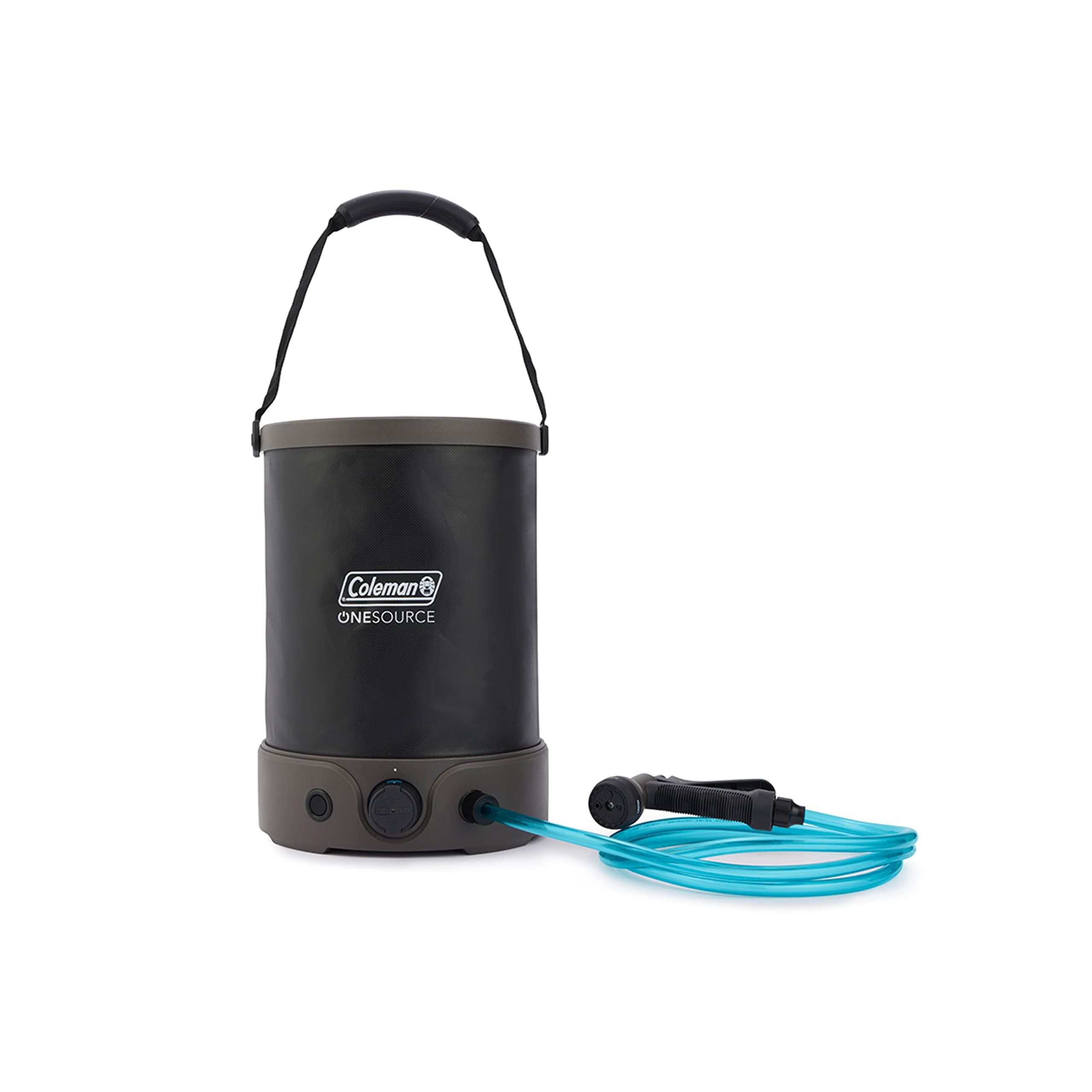 Coleman Rechargeable OneSource Camping Gear: Camp Shower, Cordless Vacuum, Fan, Speaker & Air Pump with Included Battery