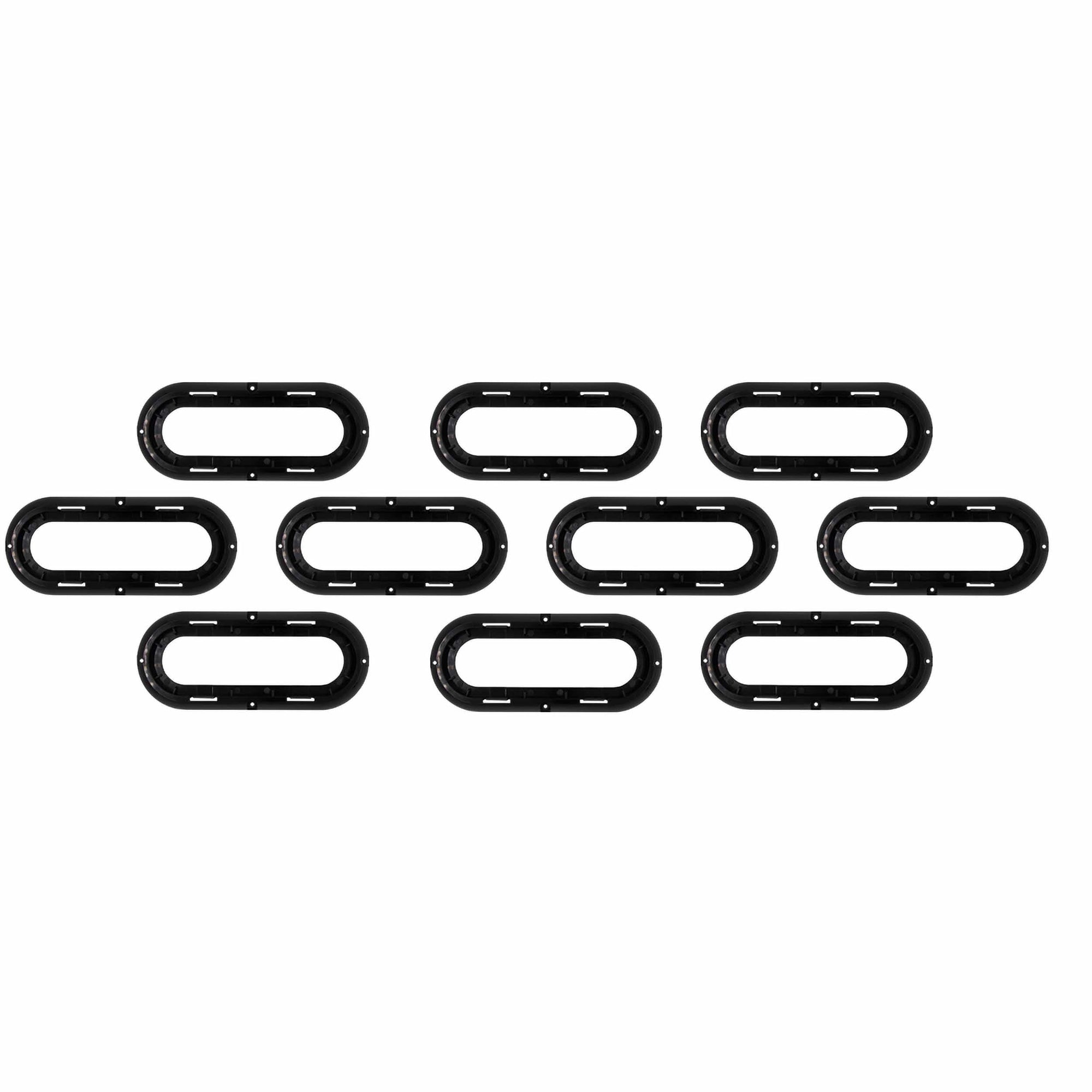 Heise Metra Trailer Flange - 6 Inch Oval Plastic