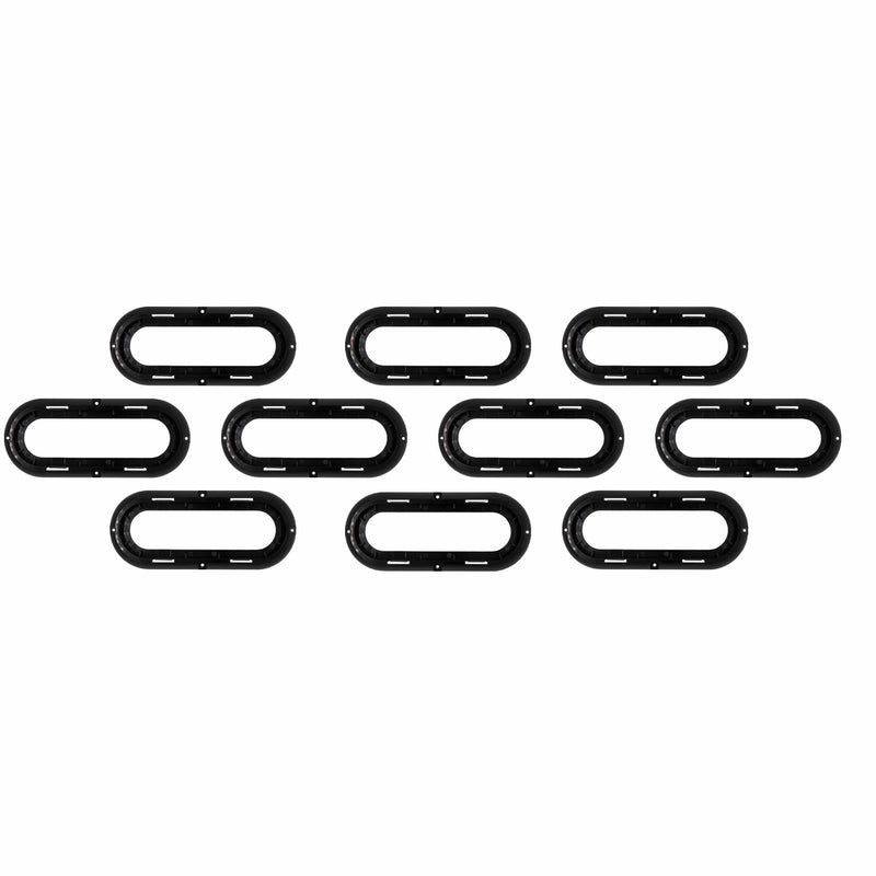 Heise Metra Trailer Flange - 6 Inch Oval Plastic