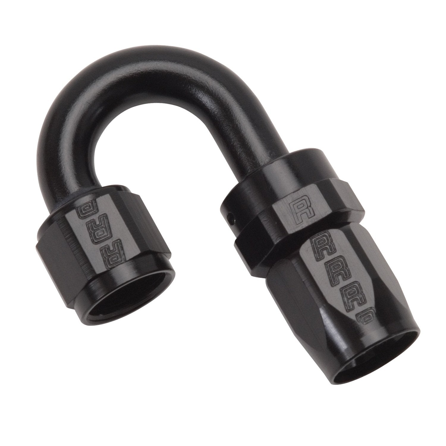 Full Flow Edelbrock 613515 Swivel Hose End 180 Deg -8 An Tight Radius All Blk Finish
