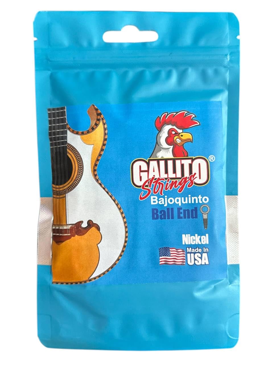 Quinto Bass Strings Gallito by Apex Made in USA! high quality nickel! COMPLETE SET! String bass fifth norteño ball end 10 strings