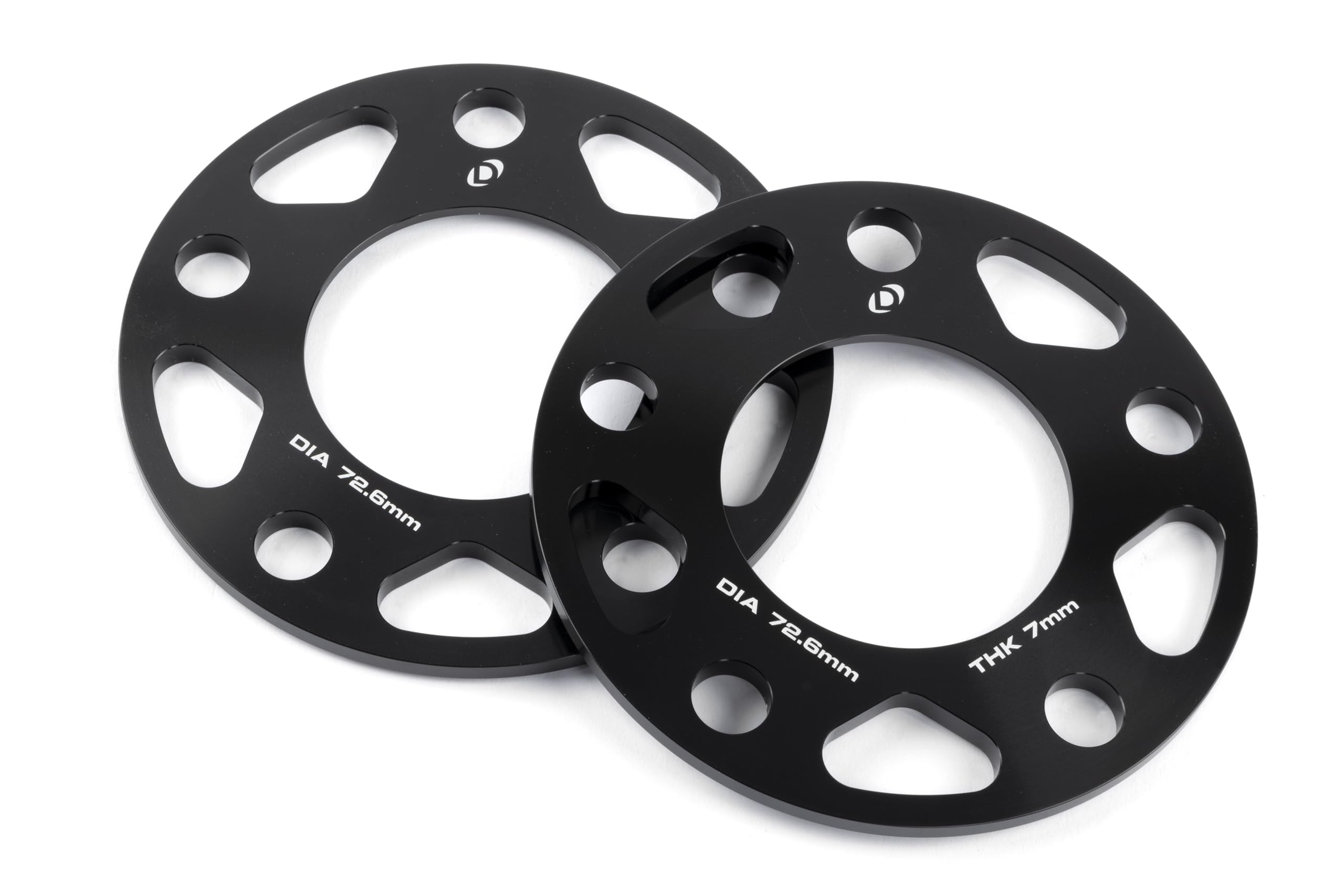 Dinan Wheel Spacers D210-2037 5x120 Bolt Circle - 72.6mm Center Bore - 7mm Thick - Pair