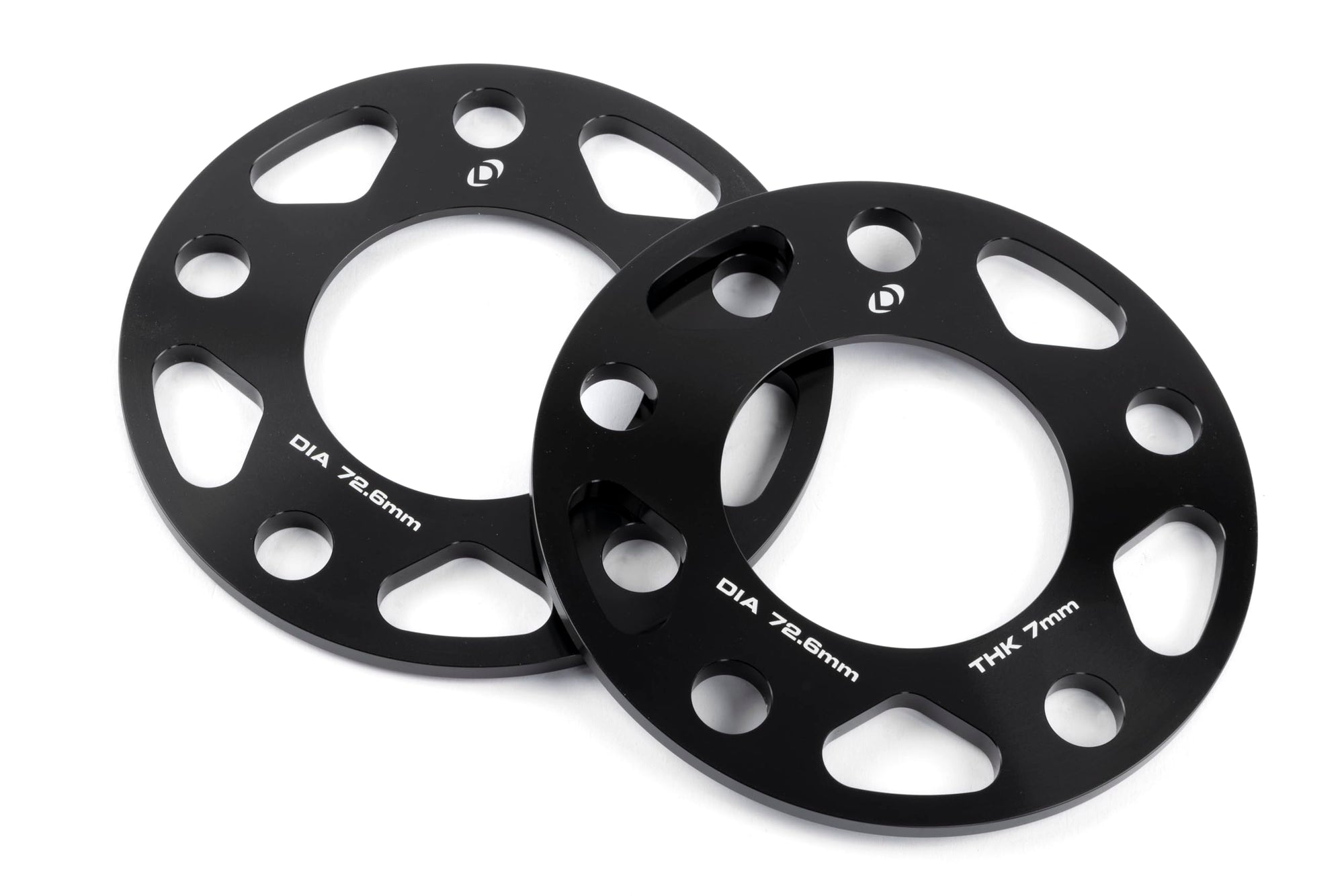 Dinan Wheel Spacers D210-2037 5x120 Bolt Circle - 72.6mm Center Bore - 7mm Thick - Pair