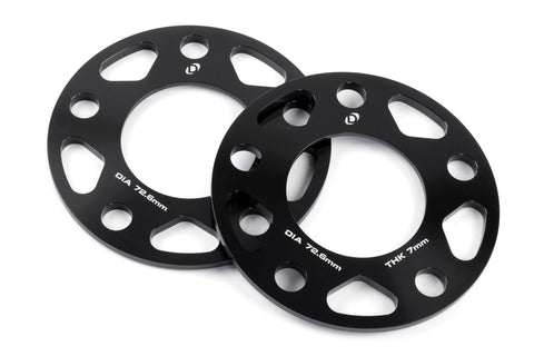 Dinan Wheel Spacers D210-2037 5x120 Bolt Circle - 72.6mm Center Bore - 7mm Thick - Pair