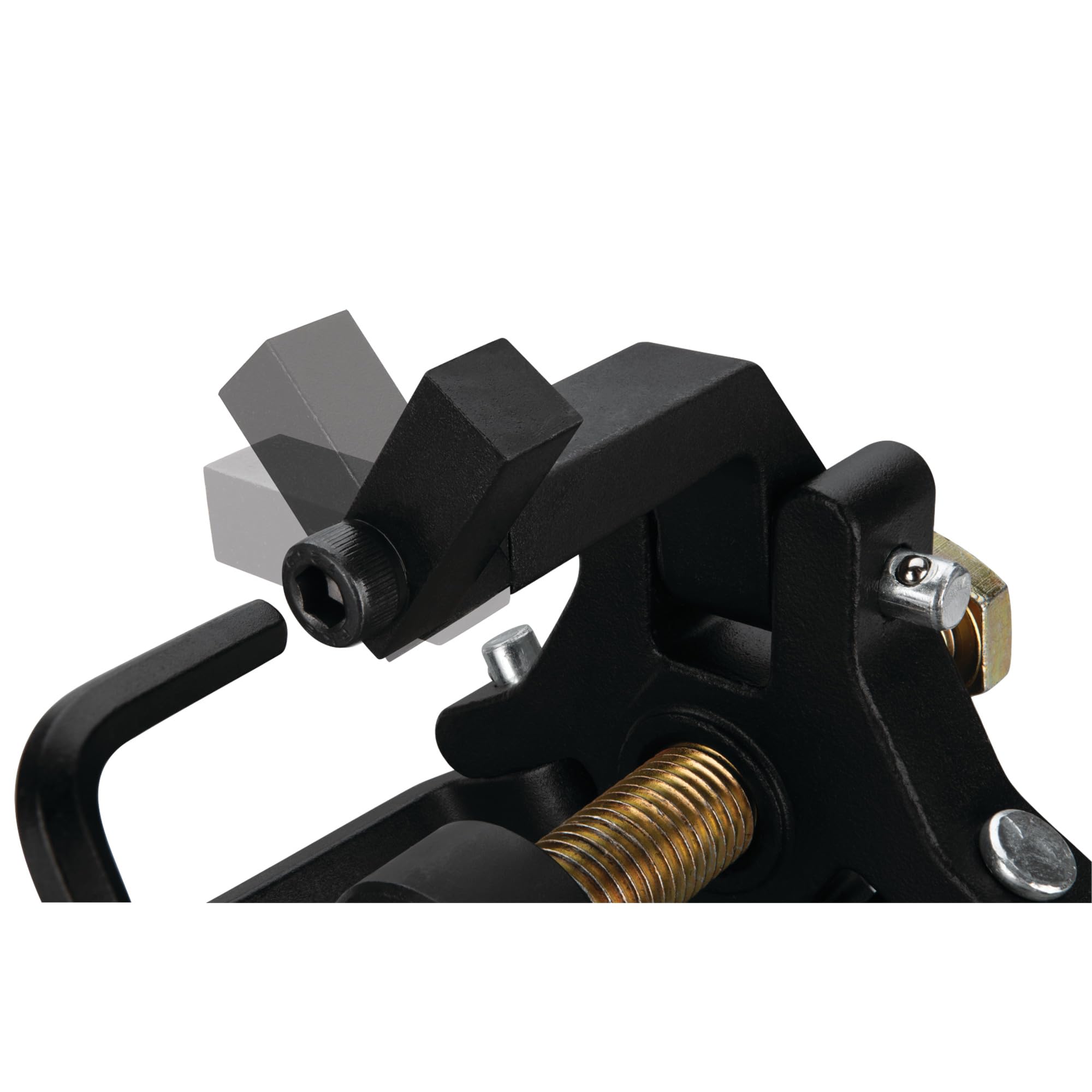 GM LS & Dodge V8 Performance Tool W161 Harmonic Balancer Puller - Chrome Moly, Carbon Steel, Adjustable Feet, Easy Balancer Removal, Black