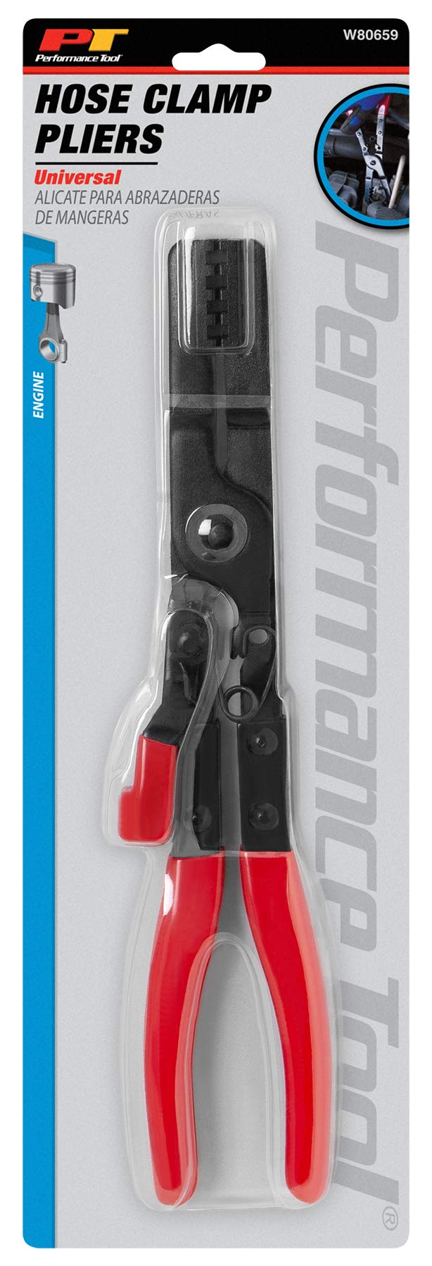 Multi-Angle Hose Clamp Plier Performance Tool W80659 for Hard-to-Reach Clamps with Quick Position Locking Mechanism and Steel Construction