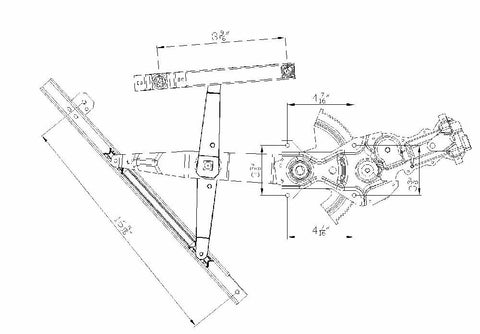 Front Left TYC 660286 Power Replacement Window Regulator
