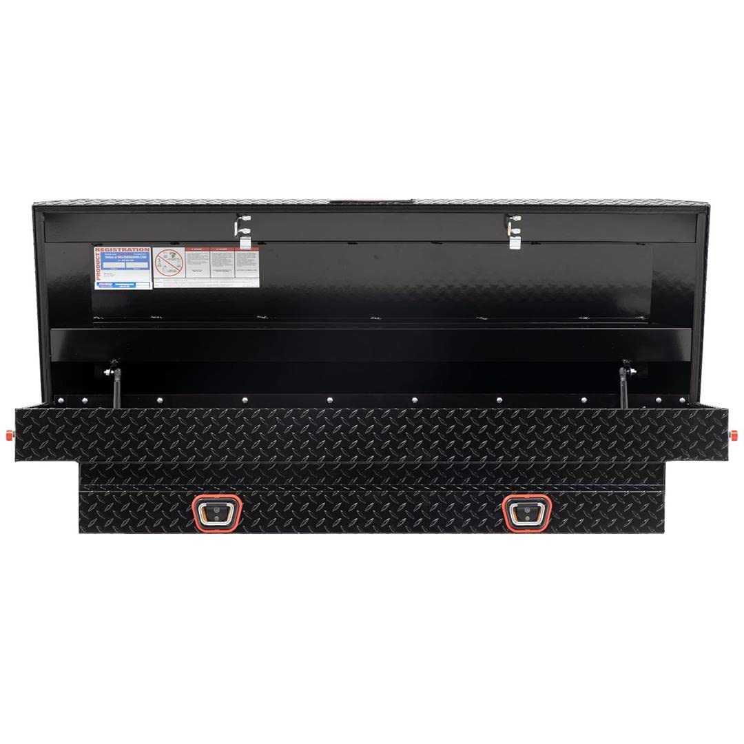 Saddle Box Model 154-5-03, Aluminum, Compact, Gloss Black, 6.0 cu ft