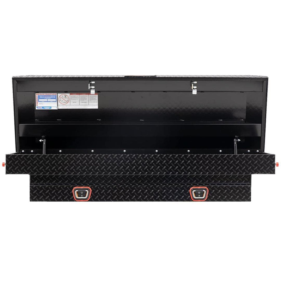 Saddle Box Model 154-5-03, Aluminum, Compact, Gloss Black, 6.0 cu ft