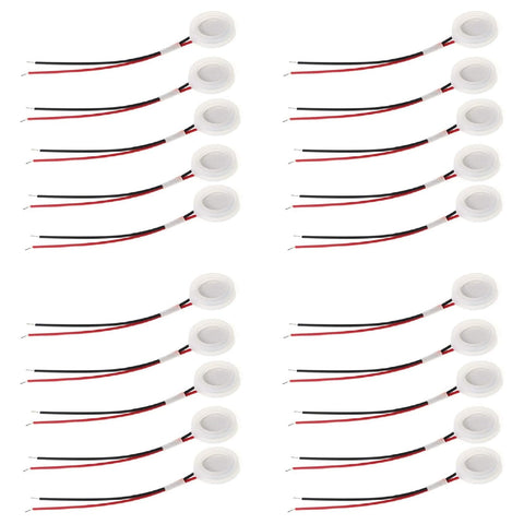 20 Pcs Bdfhjln 16mm 1.7MHz Ultrasonic Mist Maker Transducer Humidifier Parts Spray Head