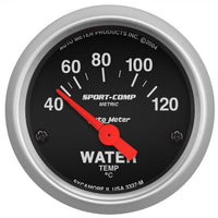 Auto Meter SPORT-COMP 3337-M Metric Water Temperature Gauge
