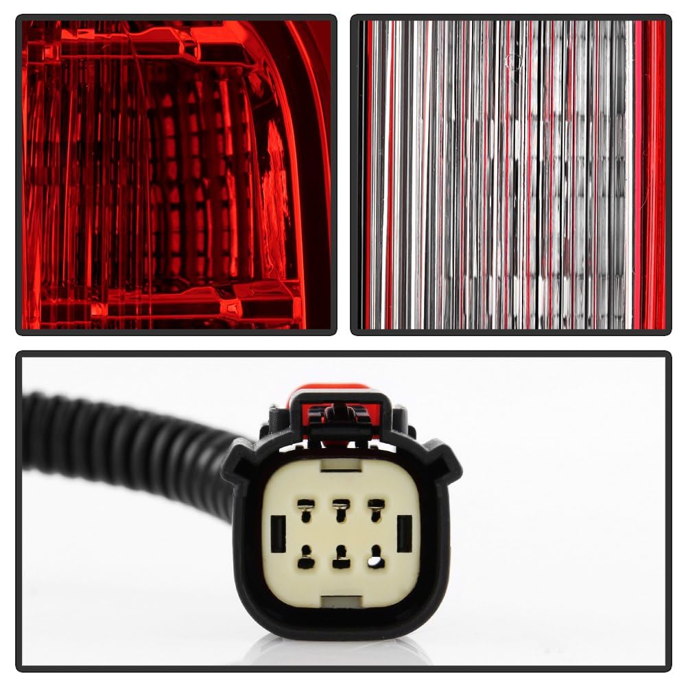 GMC Yukon Spyder (POE) 21-24 Full LED Red/Clear Tail Light - OE Right