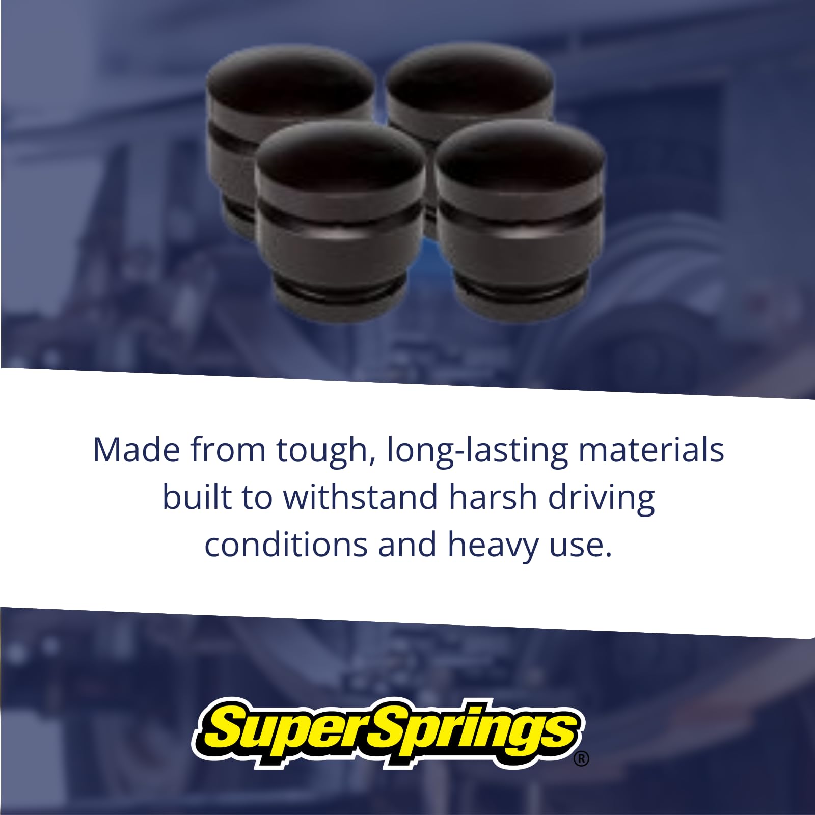 SuperSprings SumoSprings SSF-202-47 Front for Chevrolet Silverado 2500|3500, GMC Sierra 2500|3500, black