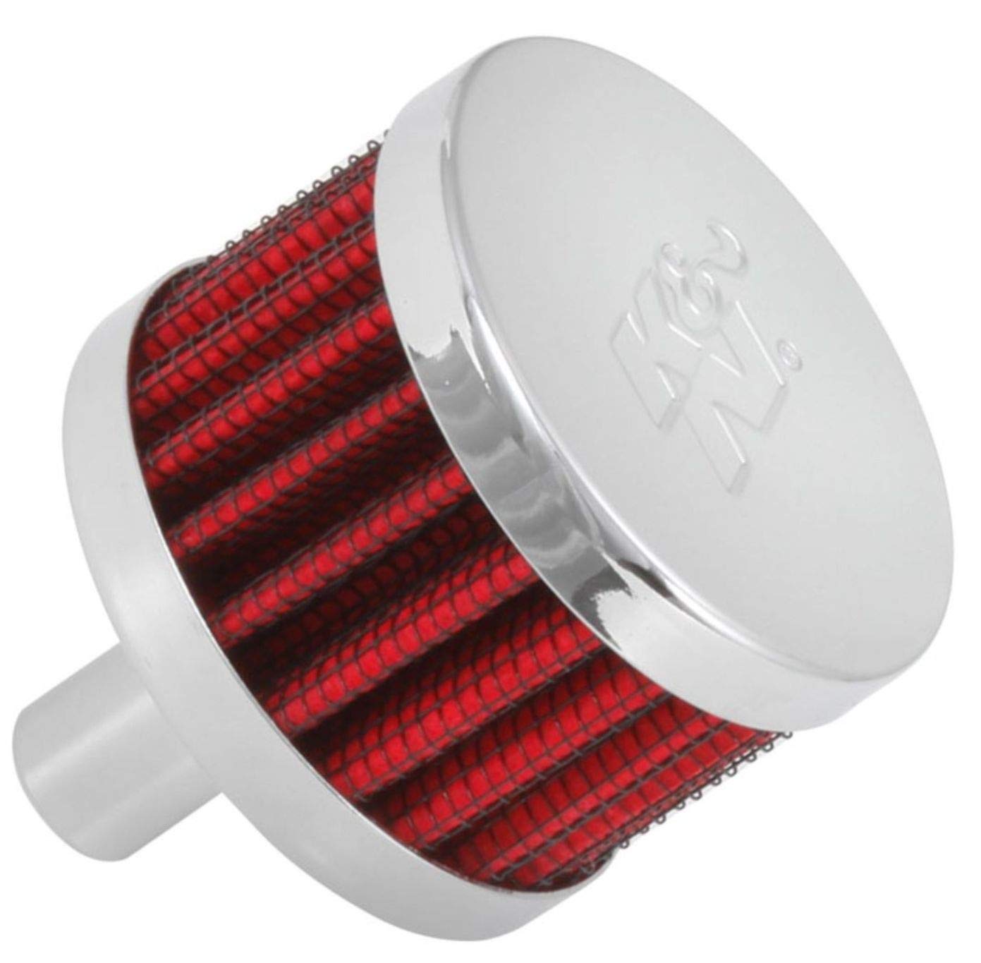 K&N Air Filter/Breather Vent: High Performance, Premium, Washable, Replacement Engine Filter: Filter Height: 1.5 in, Flange Length: 0.875 in, Shape: Breather, 62-1015