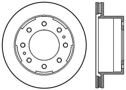 Sport Drilled/Slotted Brake Rotor StopTech 127.66077L (Rear Left), 1 Pack