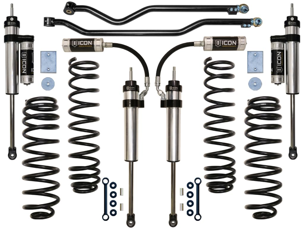 3" Lift ICON, Stage 4 Suspension System, Compatible with 2007-18 JK Wrangler, K22004