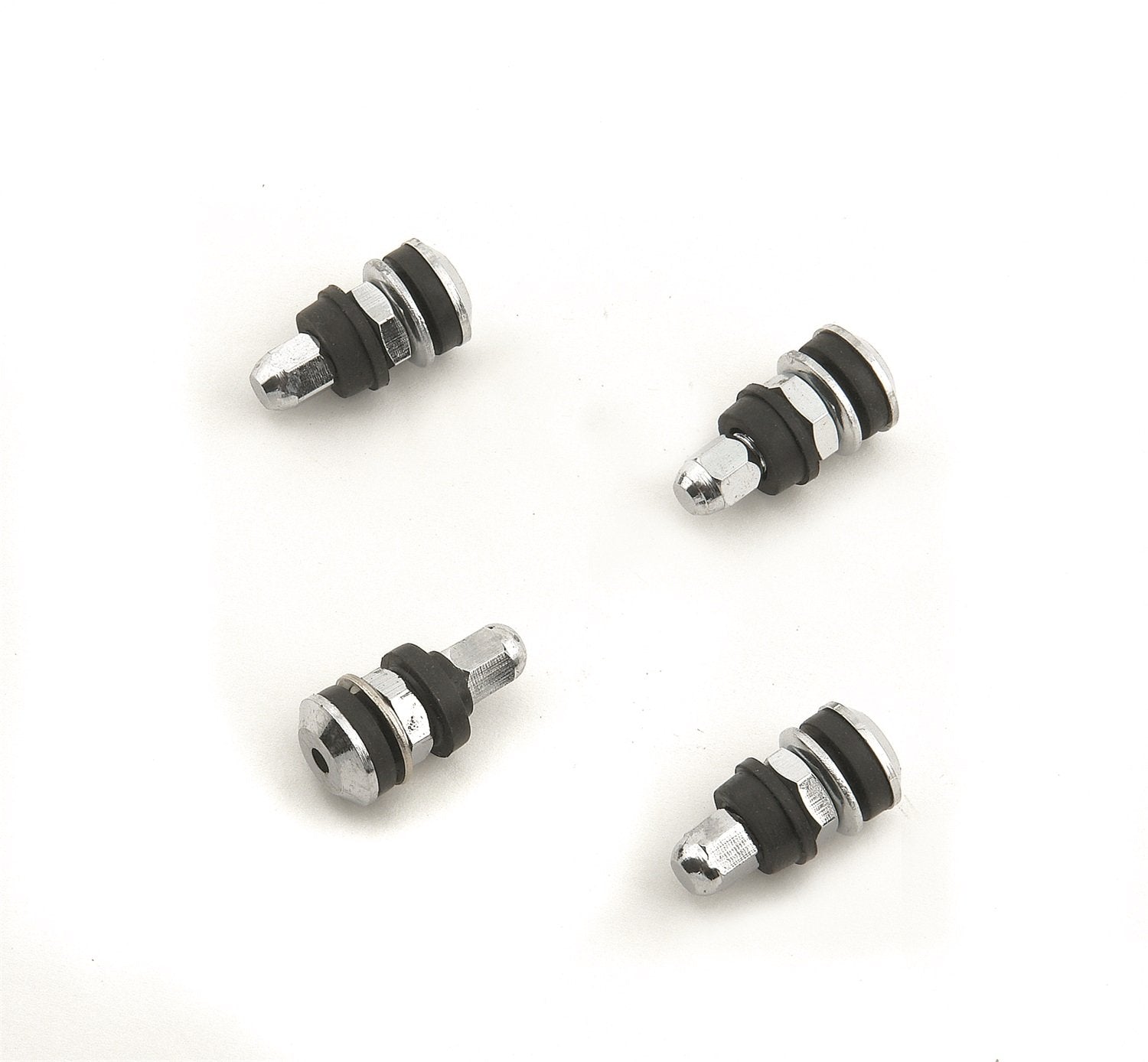 1957MRG Mr Gasket Straight Chrome Tire Valve Stem-4 Per Set
