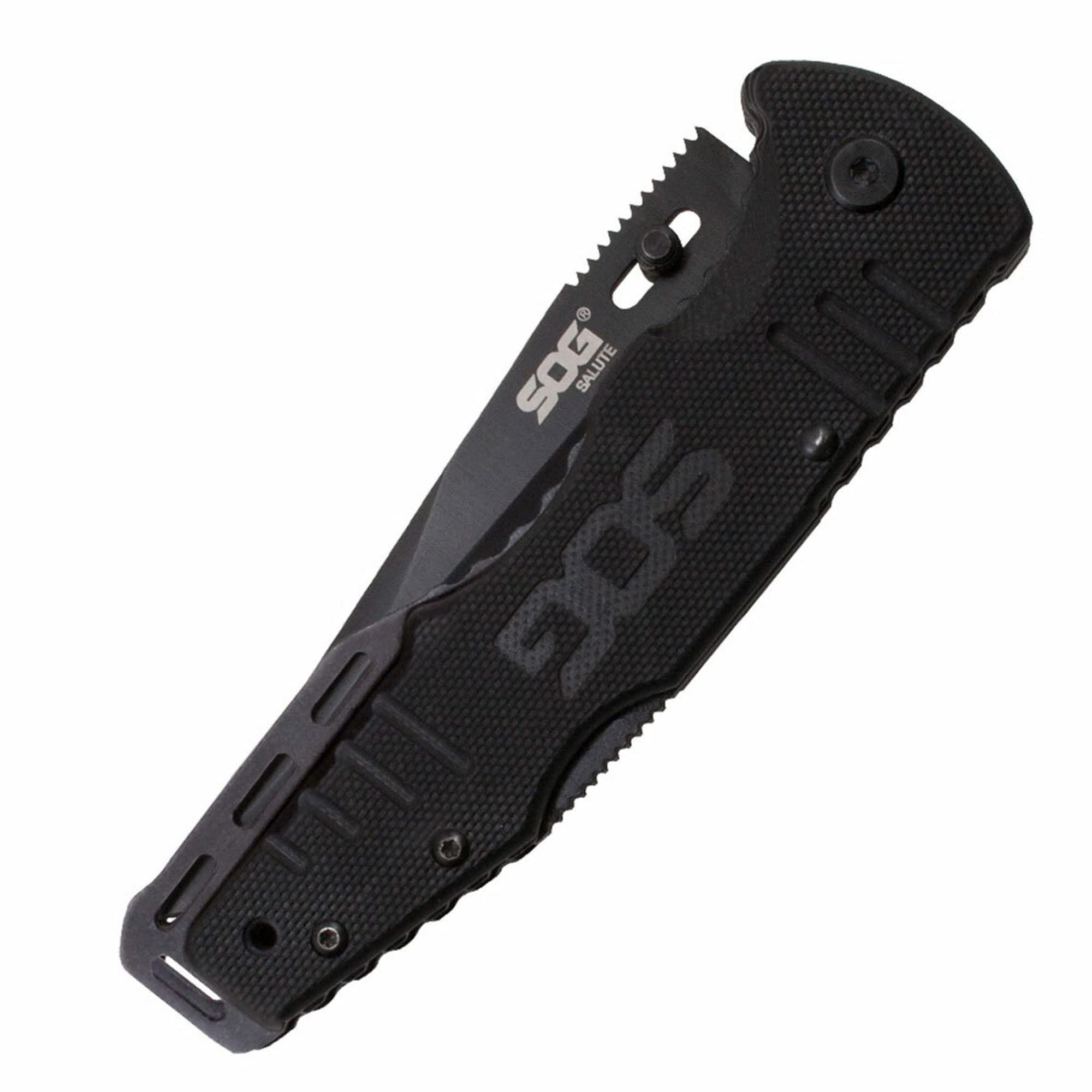 G-10 Handle, Fusion Salute, Black Blade, Plain