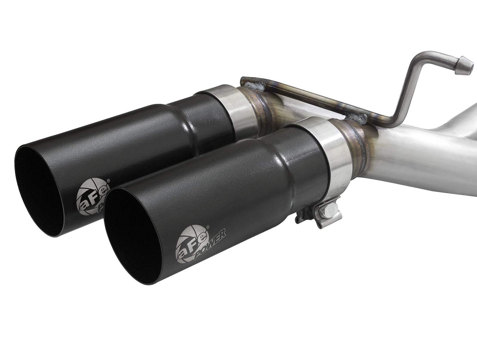 Rebel Series aFe POWER 49-43128-B 3 IN to 2-1/2 IN 409 Stainless Steel Cat-Back Exhaust w/Black Tip, fits Ford F-150 2021 V6-2.7L/3.5L (tt)/V8-5.0L