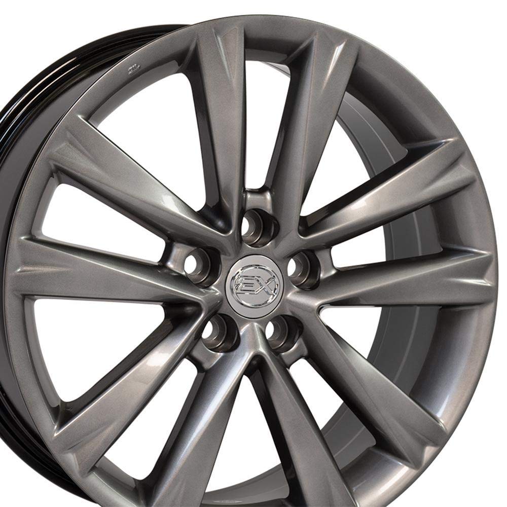 Hyper Silver Wheel OE Wheels LLC LX24-19075-5450-35HS Painted (19 x 7.5 inches /5 x 114 mm, 35 mm Offset)