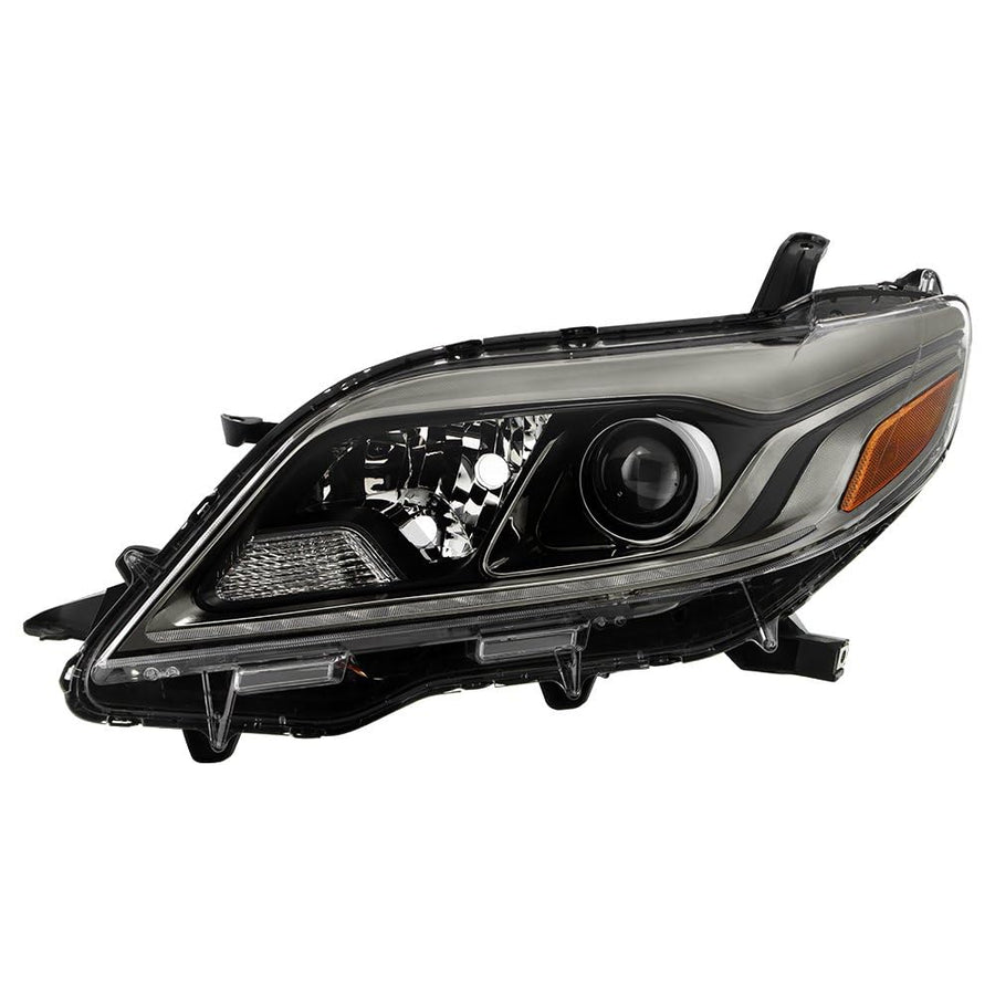 Toyota Sienna Spyder (OE) 15-19 (Fit 15-20) SE/XSE w/LED DRL Gun Metal Housing Projector Headlight - OE Left