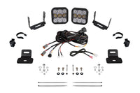 Stage Series Diode Dynamics A-Pillar Pod Kit compatible with Can-Am Maverick X3 2017-2025, SS5 Sport White Combo