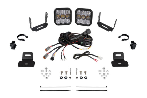Stage Series Diode Dynamics A-Pillar Pod Kit compatible with Can-Am Maverick X3 2017-2025, SS5 Pro White Combo