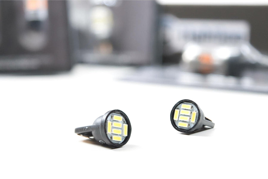 Low Profile GTR Lighting LED Bulb, White T10/194, Universal Upgrade for Interior Map & Dome Lights, or Exterior Cargo & License Plate Bulbs, Ultra Bright Plug and Play Replacement. (1x GTR.LED534)