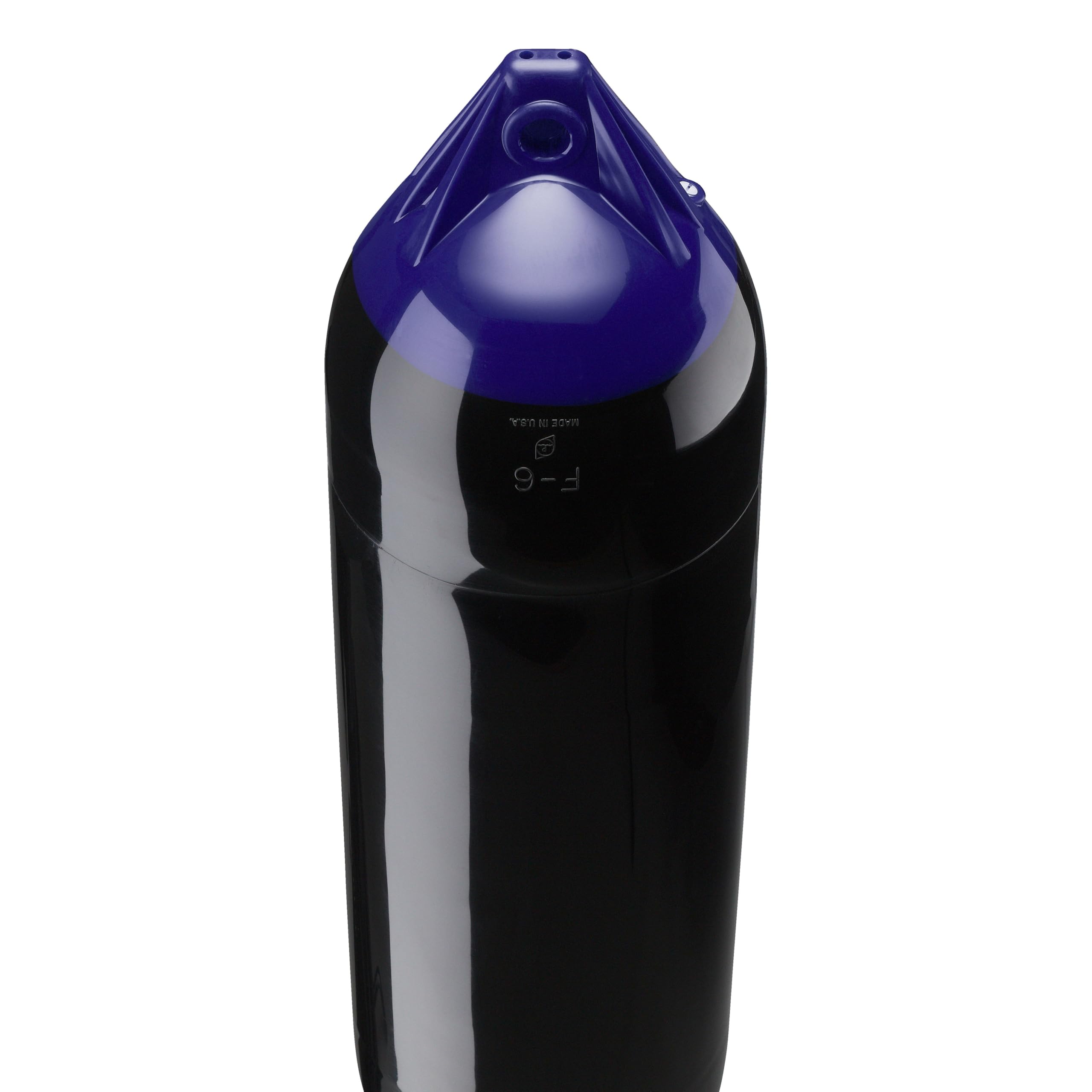 Polyform F-Series F-6 Standard Boat Fender - Blue Ropehold Black