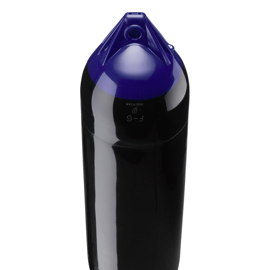 Polyform F-Series F-6 Standard Boat Fender - Blue Ropehold Black