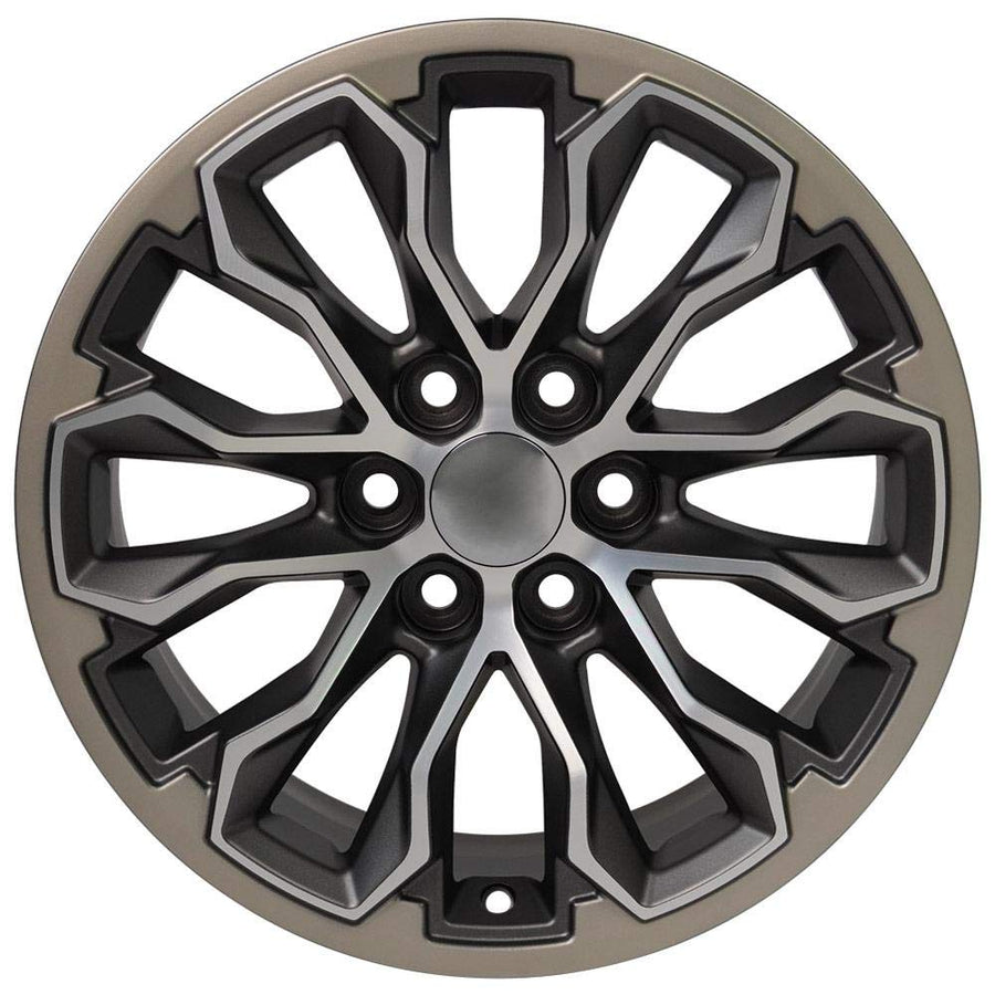 CV54-17080-6120-33MG1 OE Wheels 17" Replica Wheel fits Chevy Colorado ZR2 Mach'd Satin Gunmetal 17x8